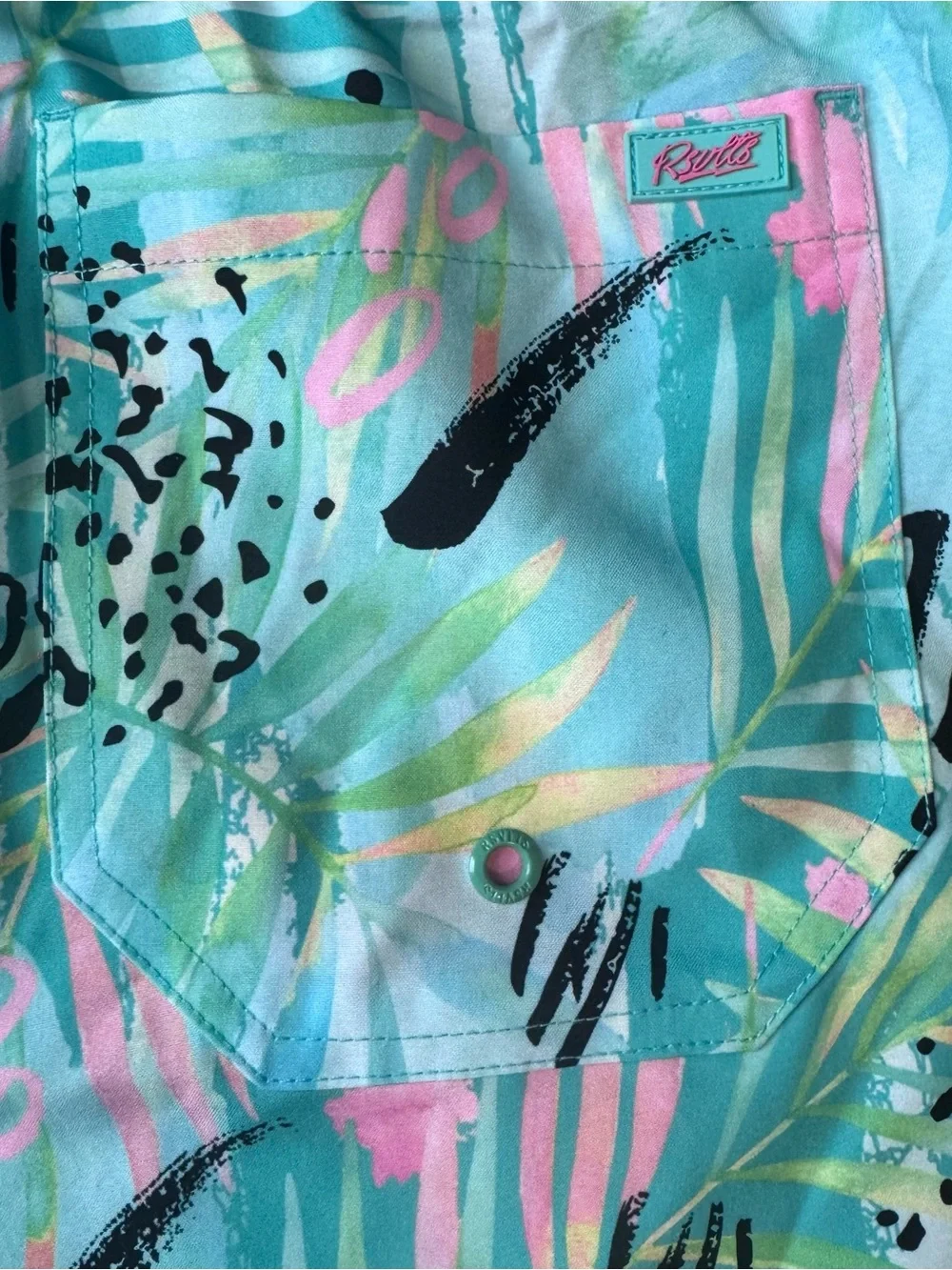 RSVLTS Hybrid Shorts Men's 2XL La Croy Dragonfruit Unlined Swim 7” Tropical NWT